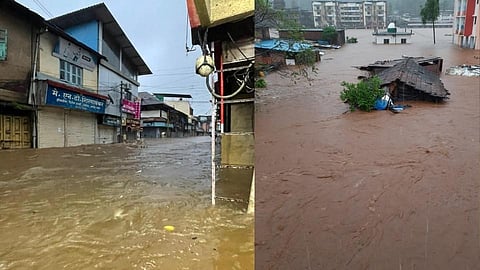 चिपळूणात ढगफुटी; बाजारपेठा पाण्याखाली, पुराचे पाणी घरांमध्ये