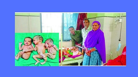 Born three children