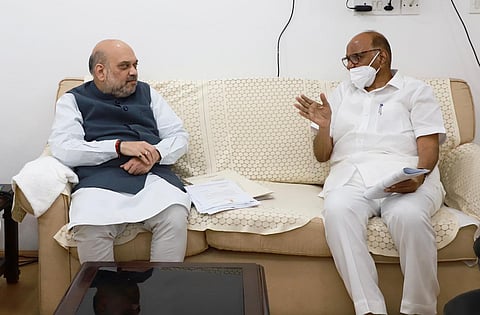 पवार-शहांची दिल्लीत भेट; राजकीय चाणक्यांमध्ये काय झाली चर्चा?