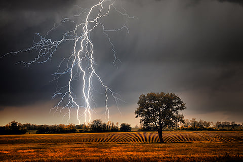 lightning struck