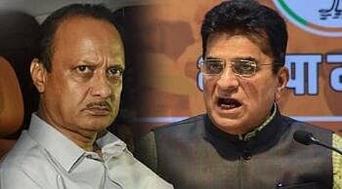 kiriti somaiya ajit pawar