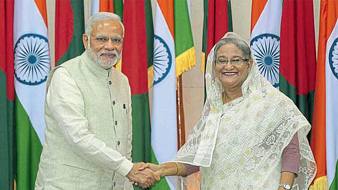 narendra modi and shaikh hasina