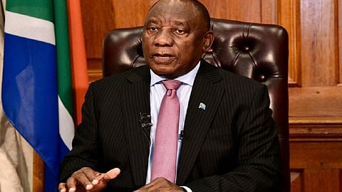 South African President Cyril Ramaphosa