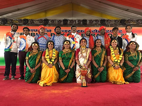Maharashtra wins first prize inter state cultural program competition Delhi
