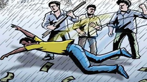 crime news Beating students anger being seen blowing horns took 50 thousand through google pay pune