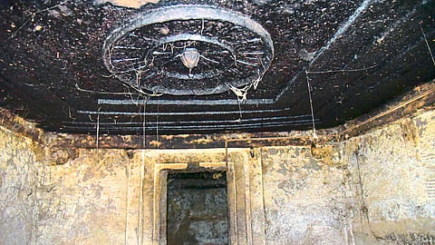 Stone carved roof