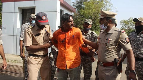 Hingoli front of the collector office Attempt of self immolation