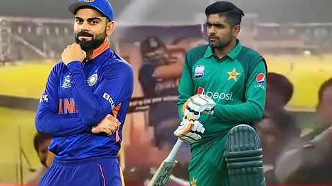 Virat Kohli and Babar Azam fans slogan war during PSL in Stadium