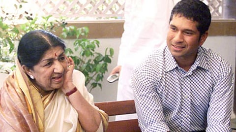 LataMangeshkar And SachinTendulkar