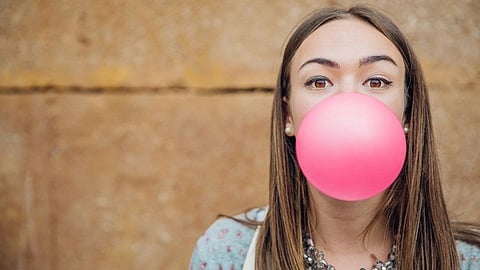 chewing gum habit