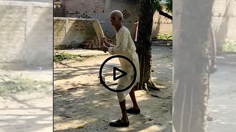 Old Man Batting Viral Video