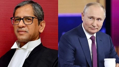 Russia Ukraine War chief justice n v ramana questioned can we ask russia president putin to stop war