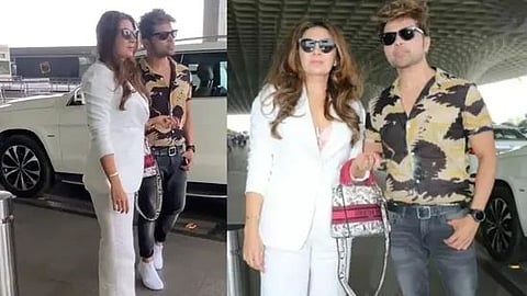 Singer Himesh Reshammiya with wife Sonia Kapoor