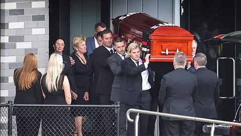 Shane Warne’s family and friends say goodbye at private funeral