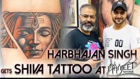 Harbhajan Singh New Tatto