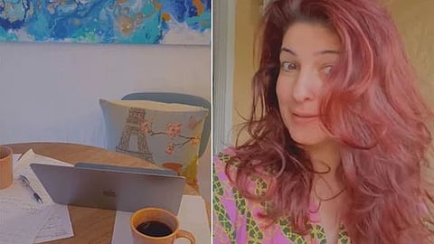 Twinkle Khanna has shared a video to show a glimpse of her morning routine.