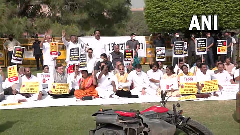 protest against fuel price hike