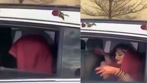 Viral Video bride did such a cute act during vidai