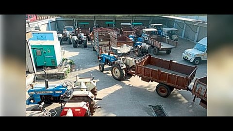 District Bank auctioned 113 tractors seized