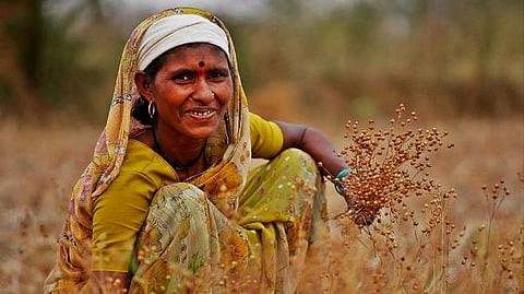 Happy farmer