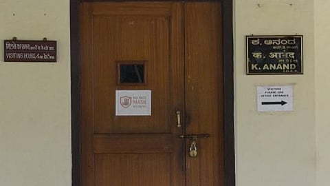 Corona threat cantonment CEO front entrance closed demand to open entrance Belgaum