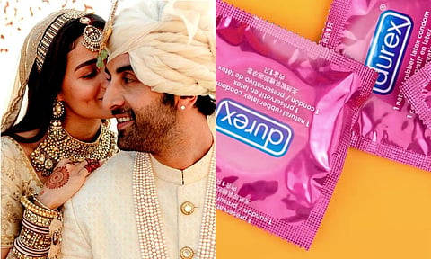 durex posted funny wishing for alia and ranbir