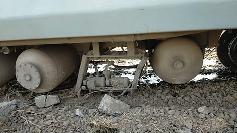 Railway coaches derailed