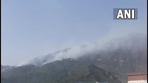 forest fire triggers several landmine explosions along loc in poonch