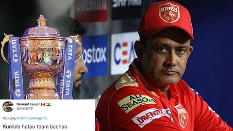 anil kumble punjab kings coach Team not playoff angry fans