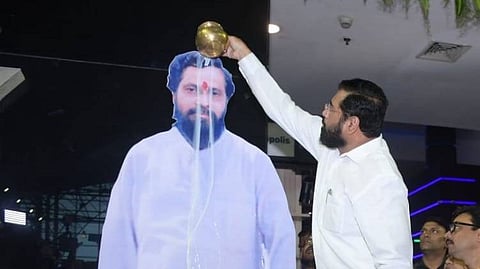 Dharmveer movie first show in thane
