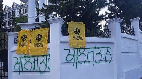 खलिस्तानी झेंडे