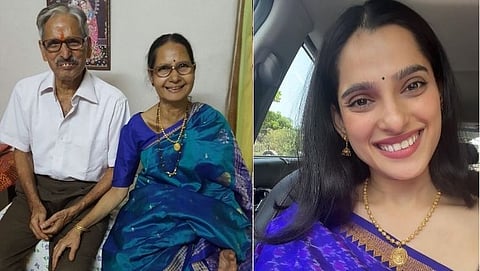 Priya Bapat wishing her father on Mother's Day