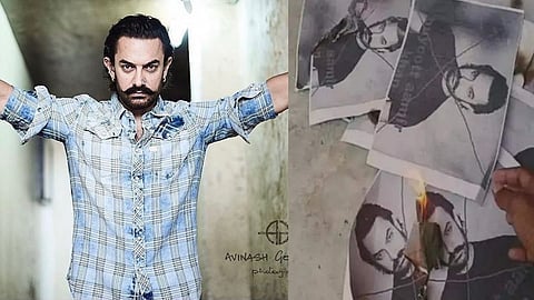 Amir Khan Poster were burnt by the Hindu Organization, Threatened