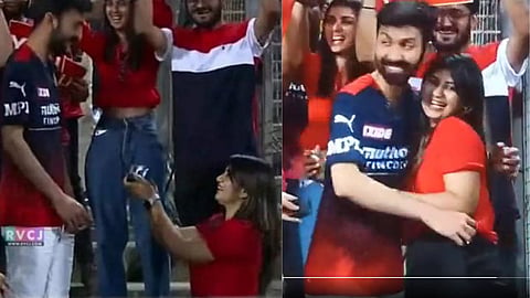 rcb vs csk match girl proposed to boyfriend during in ipl 2022