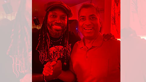 ips deepak pandey chris gayle dance video goes viral check here