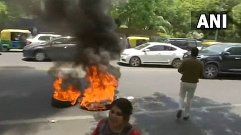 Congress agitation_Rahul Gandhi ED Inquiry