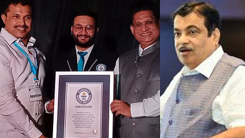 nhai sets new guinness world record lays 75 km long highway in over 105 hours