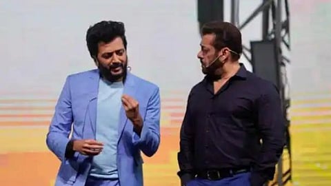 Salman Khan gets upset with Riteish Deshmukh during the press conference?