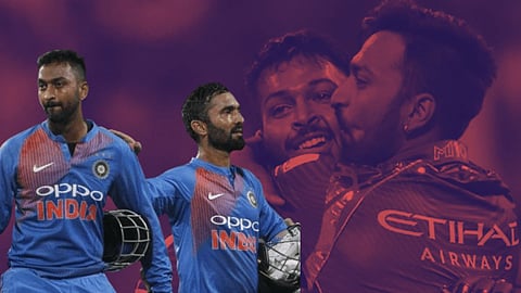 dinesh karthik, krunal pandya, hardik pandya