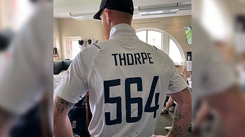 Ben Stokes Wear Graham Thorpe Name Jersey To Pay Tribute