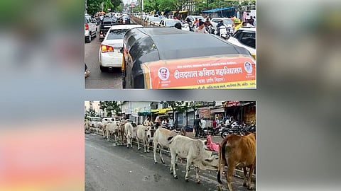 Nanded road Traffic jam