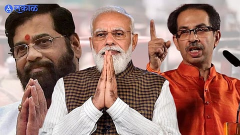 Shivsena Attack on eknath shinde after lpg rate hike