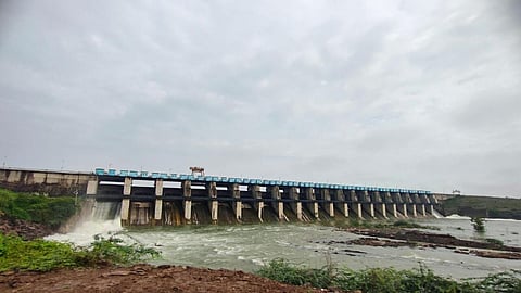 Dam two gates open