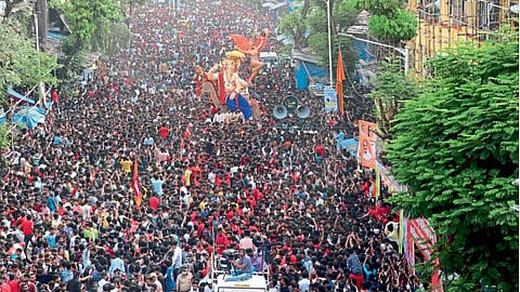 Ganesh Chaturthi 2022 Grand arrival of Chintamani of Chintapokli mumbai