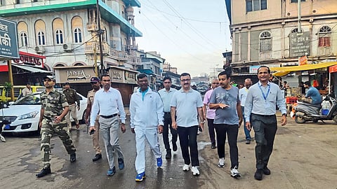 Nashik Police Commissioner & NMC Commissioner visit to Procession Route of Ganeshotsav 2022