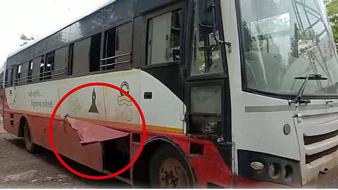 Buldhana hands of two youths who were exercising on the roadside cut off by the torn sheet of a st bus