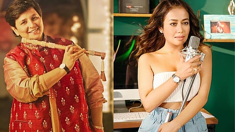 Falguni Pathak angry on neha kakkar,to remix of maine payal hai chhankai song