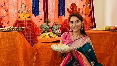 sonalee kulkarni shared post about she not celebrate ganeshotsav this year because her grandmother passed away