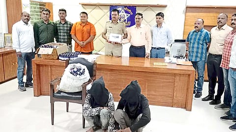 Prashant Bachhao, Hemant Patil and action team were present during the investigation of the suspects along with seized drug stocks, Gavathi Katta.
