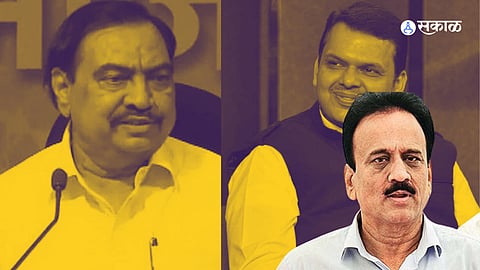 Girish Mahajan on NCP Eknath Khadse speaking with bjp Devendra Fadnavis in nashik program